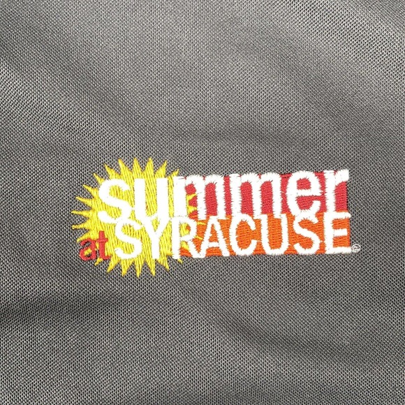 NWT Nike Dri Fit Men’s “Summer At Syracuse” Dark Gray Golf Polo Shirt Size XL - Picture 4 of 9